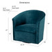 Eden - Swivel Chair With Upholstery And Hardwood Frame