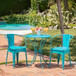 Lourdes - 3 Piece Metal Set - Teal