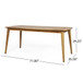 Outdoor Dining Table With Frame - Teak