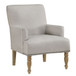 Alice - Upholstered Arm Chair With Nailheads - Beige