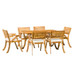 Outdoor Hermosa 7 Piece Wood Dining Set With Cushions - Teak
