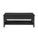 Decatur - Farmhouse Lift Top Coffee Table With Storage - Black / Ash