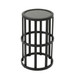 Outdoor Powder Coated Side Table - Gray