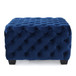 Modern Glam Ottoman With Upholstery And Button Tufted Design