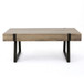 Abitha - Coffee Table With Industrial Powder Coated Metal Legs