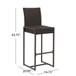 Outdoor Barstool With Hand Crafted Details (Set of 2)