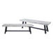 Tranquilizer - Outdoor Acacia Wood Bench With Slat Panel Design
