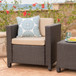 Stylish Outdoor Club Chair With Weather Resistant Cushions