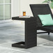 Aluminum Outdoor C - Shaped Side Table For Patio