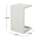 Aluminum Outdoor C - Shaped Side Table For Patio