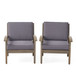 Peyton Club Chair Outdoor Seating Acacia Wood 32.25 X 28.00 X 31.25"