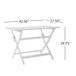 Blissique - Outdoor Foldable Wood Dining Table With Slat Design