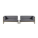 Brava - X Back Corner Bench