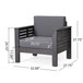 Slat Design Club Chairs With Cushions