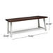 Equilibrium - Outdoor Dining Table With Wooden Frame And Slat Top