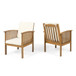 Casa - Acacia Club Chair Coastal Classic Outdoor Seating, Waterproof Fabric