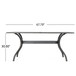 Enchantia - Outdoor Rectangular Dining Table With Weave Tabletop And Flared Legs - Copper