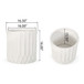 Planter With Subtle Pleated Design - Antique White