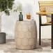 Outdoor Lightweight Concrete Side Table - Natural