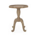 French Country Accent Table With Spider Leg Design - Natural / White