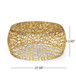 Modern Glam Mesh Coffee Table With Accents And - Gold