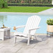 Zenithia - Outdoor Foldable Adirondack Chair With 2 Cup Holders