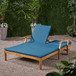 Etherealize - Outdoor Adjustable Double Chaise Lounge With Water Resistant Cushions
