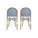 Chic French Bistro Chair With Durable Rattan And Aluminum Frame