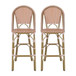 Outdoor Pe Rattan French Barstool Set
