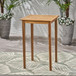 Outdoor Minimalist Acacia Wood Square Bar Table