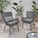 Outdoor Wicker Club Chair With Cushions (Set of 2)