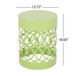 Outdoor Metal Large End Table, Modern Design