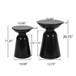 Serenita - Outdoor Side Tables With Flared Design (Set of 2)