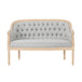 French Country Chesterfield Style Tufted Loveseat