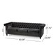 Chesterfield Style 3 Seater Sofa With Deep Button Tufting