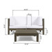 Oana - 3 Piece Love Seat Set With Coffee Table