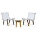 Outdoor 3 Piece Rope Weave Patio Seating Set
