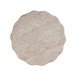 Elegant Indoor / Outdoor Lightweight Concrete Side Table With Travertine - Beige