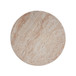 Outdoor / Indoor Lightweight Concrete Side Table With Travertine - Beige