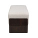 Bench With Thick Soft Cushions For 3 People - Brown / Beige