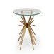 Table With Sunburst Design - Gold