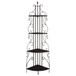 4 Shelf Corner Bookcase - Cappuccino