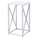 Accent Table With Accents - Glossy White