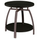 End Table With Center Shelf - Dark Gray