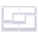 Convertable L-Shaped Bookcase With Open Shelves - White