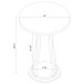 Round Accent Table - Brown