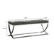 Curve Leg Bench With Upholstery - Black