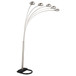Floor Lamp With Dome Shades Lighting With 5 Round Shades - Silver