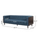 Contemporary Mid-Century Charm 3 Seater Sofa With Button Tufted Waffle Stitching