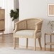 Curved Backrest Accent Chair